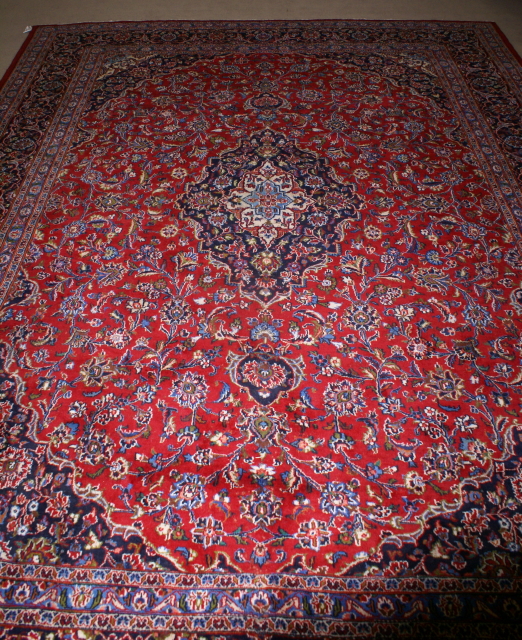 Handmade Persian Kashan rug