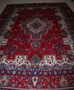 Handmade persian tabriz rug