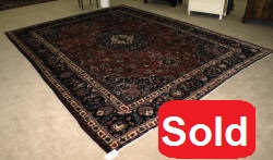 handmade persian mashad rug