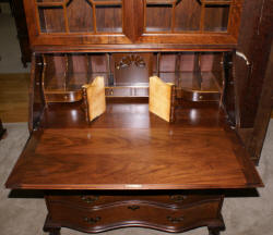 Walnut antique Chippendale secretary desk