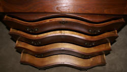Walnut antique Chippendale secretary desk