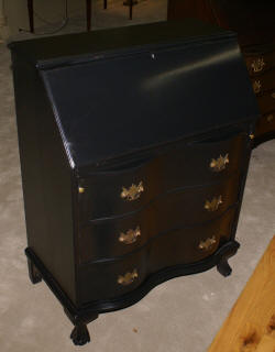 Painted black Governor Winthrop desk