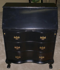 Painted black Governor Winthrop desk