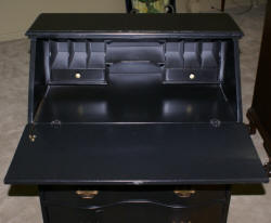 Painted black Governor Winthrop desk