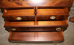 Chippendale block front shell carved mahogany secretary desk