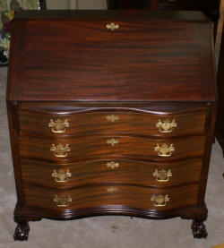 Governor Winthrop mahogany antique desk