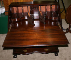 Chippendale mahogany antique Governor Winthrop desk 