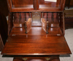Mahogany Chippendale antique secretary desk
