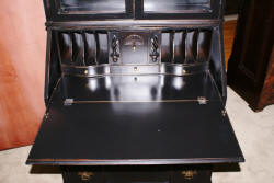 Painted black shabby chic secretary desk