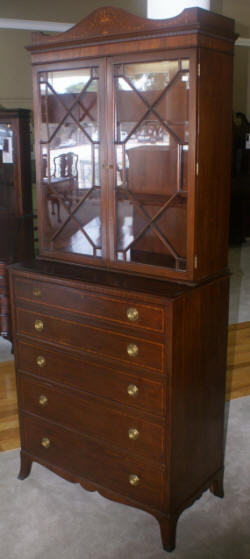 Antique Hepplewhite butlers secretary desk