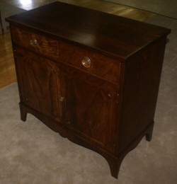 antique walnut two door server