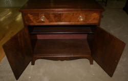 antique walnut two door server