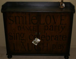 Pulaski Furniture Company distressed  wine cabinet 