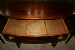 Pencil inlaid mahogany antique sideboard