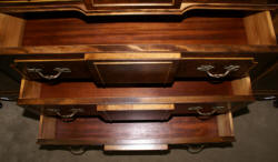 Walnut French heavily carved sideboard