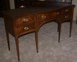 Hickory Chair Masterpiece Collection  banded inlaid mahogany sideboard