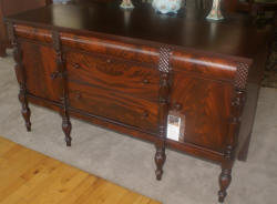 antique flame mahogany sideboard