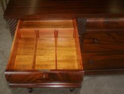 antique flame mahogany sideboard