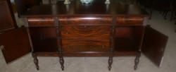 antique flame mahogany sideboard