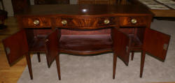 Pencil inlaid antique mahogany sideboard