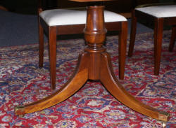 mahogany dining room table and chairs