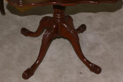 Antique two tier mahogany pie crust table