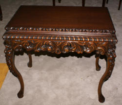Heavily carved antique gothic table
