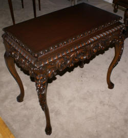 Heavily carved antique gothic table