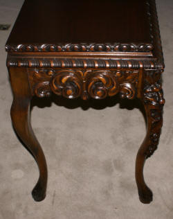 Heavily carved antique gothic table