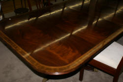 oval chippendale rope carved mahogany dining room table