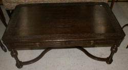 Jonathan Charles oak carved coffee table