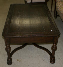 Jonathan Charles oak carved coffee table