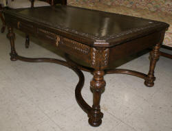 Jonathan Charles oak carved coffee table