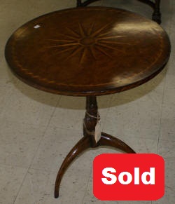 Jonathan Charles round inlaid side table