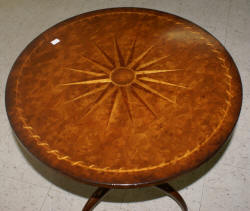 Jonathan Charles round inlaid side table