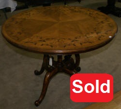 Jonathan Charles inlaid round center table