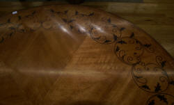 Jonathan Charles inlaid round center table