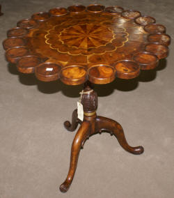 Jonathan Charles inlaid tea table 