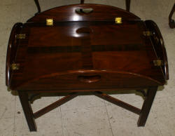 council craftsman solid mahogany butler coffee table