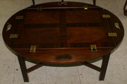 council craftsman solid mahogany butler coffee table