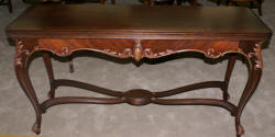 French carved library table