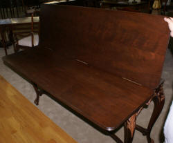 French carved library table