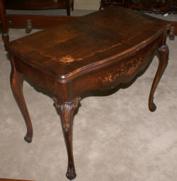 French carved library table