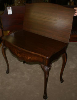 French carved library table