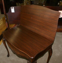 French carved library table