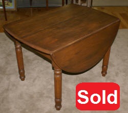 chestnut drop leaf kitchen table