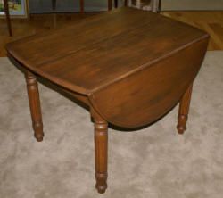 chestnut drop leaf kitchen table