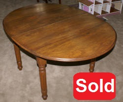 chestnut drop leaf kitchen table