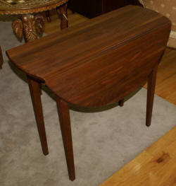 Solid walnut drop leaf table