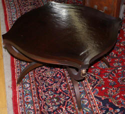 Leather top Regency side table 